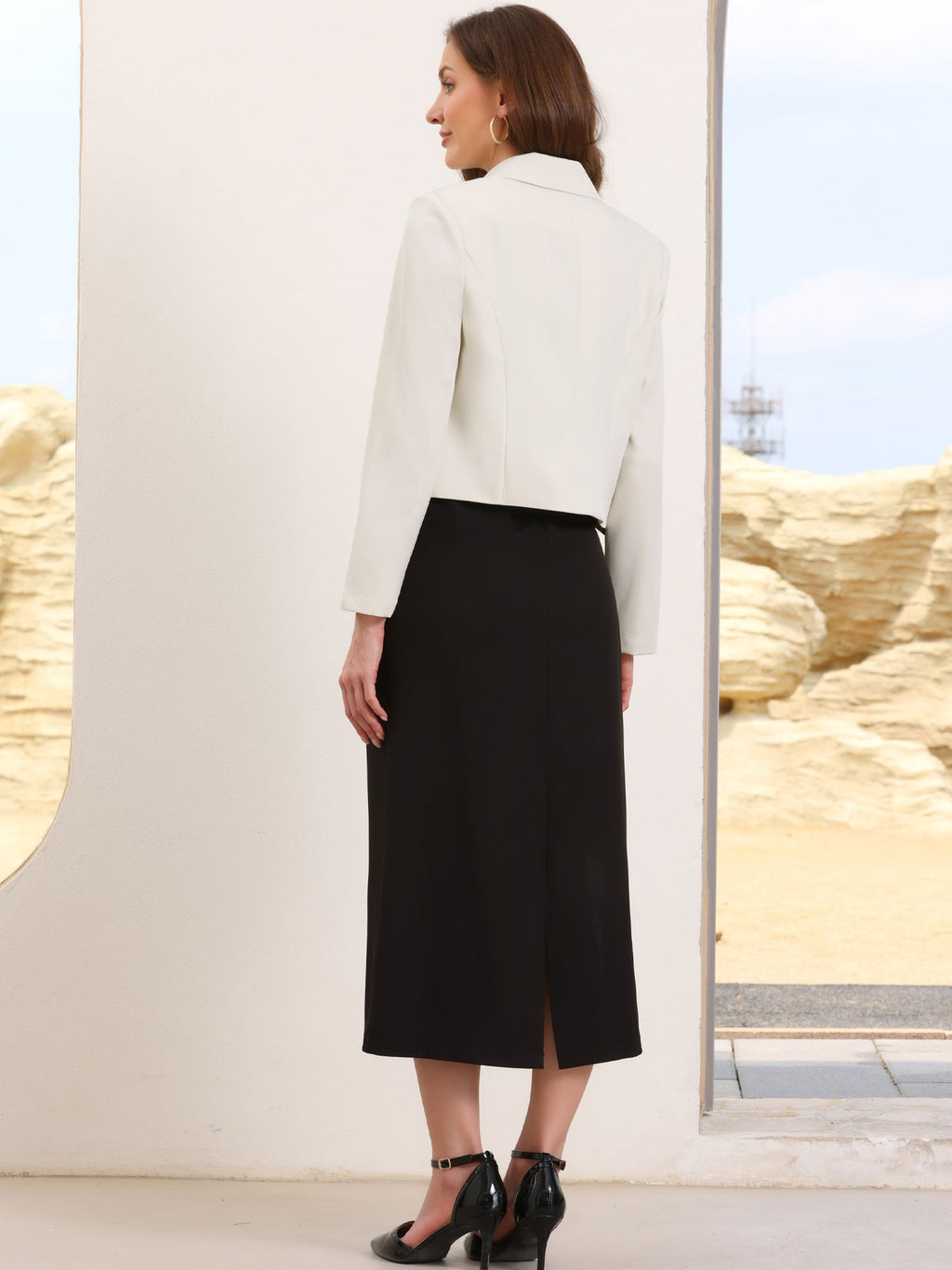 Workwear Stretch Long-Sleeve Blazer