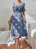 Regular Fresh Polka Dot Dress