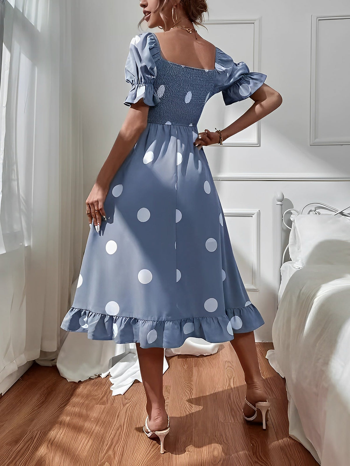 Regular Fresh Polka Dot Dress