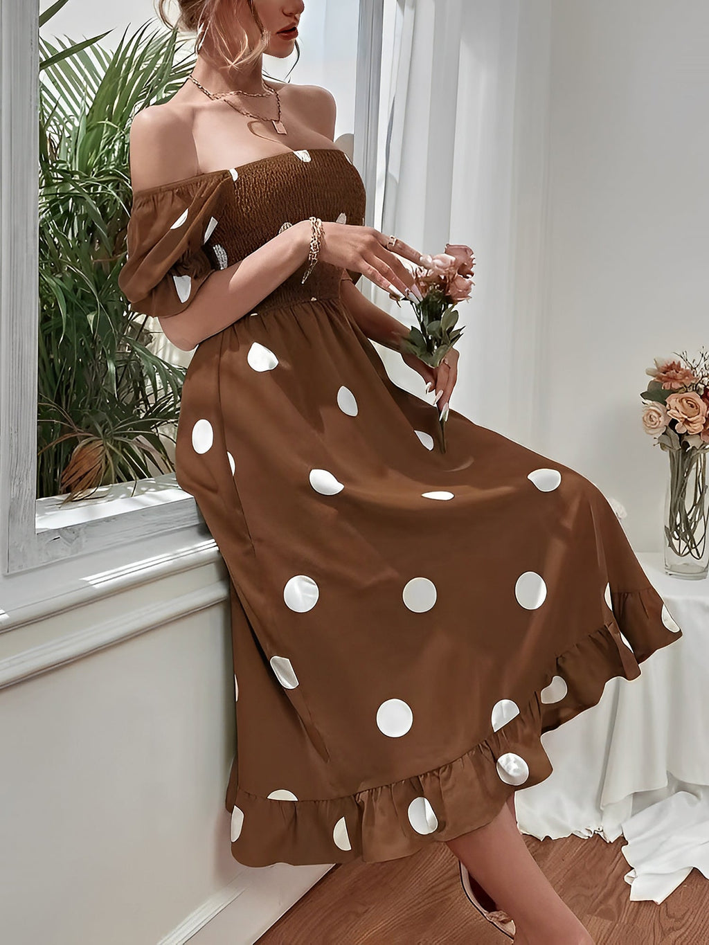 Regular Fresh Polka Dot Dress