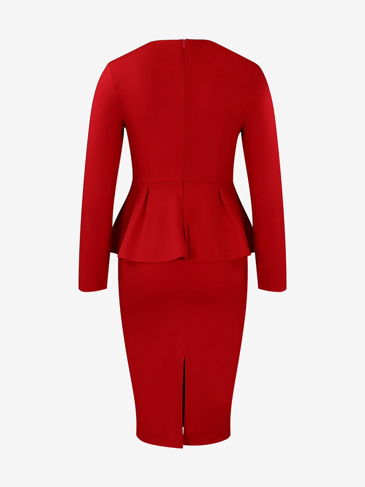 Solid Slim-Trim Fall/Spring Dress