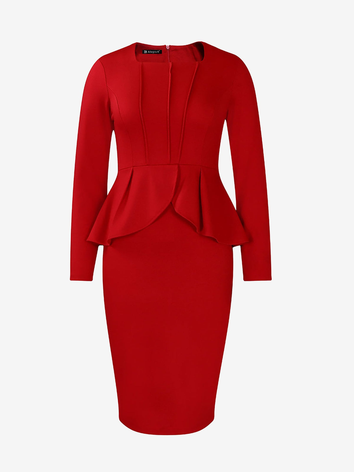 Solid Slim-Trim Fall/Spring Dress