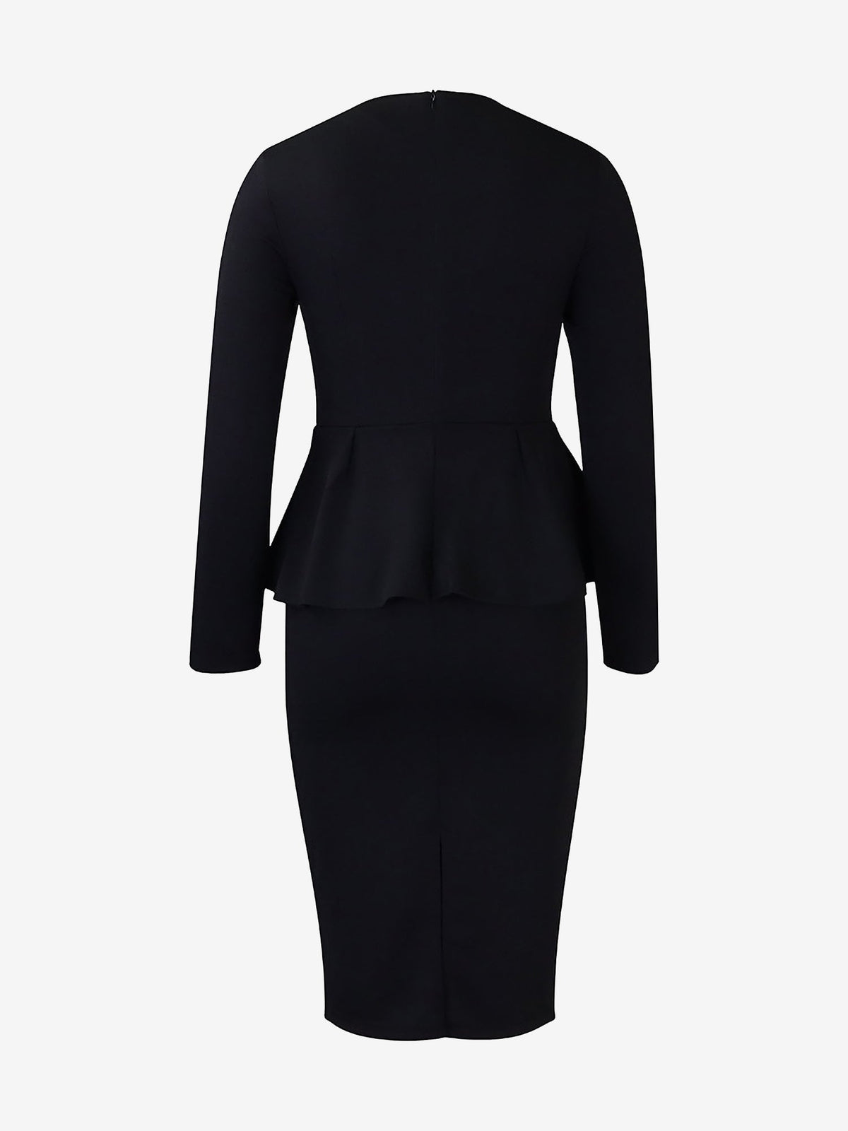 Solid Slim-Trim Fall/Spring Dress