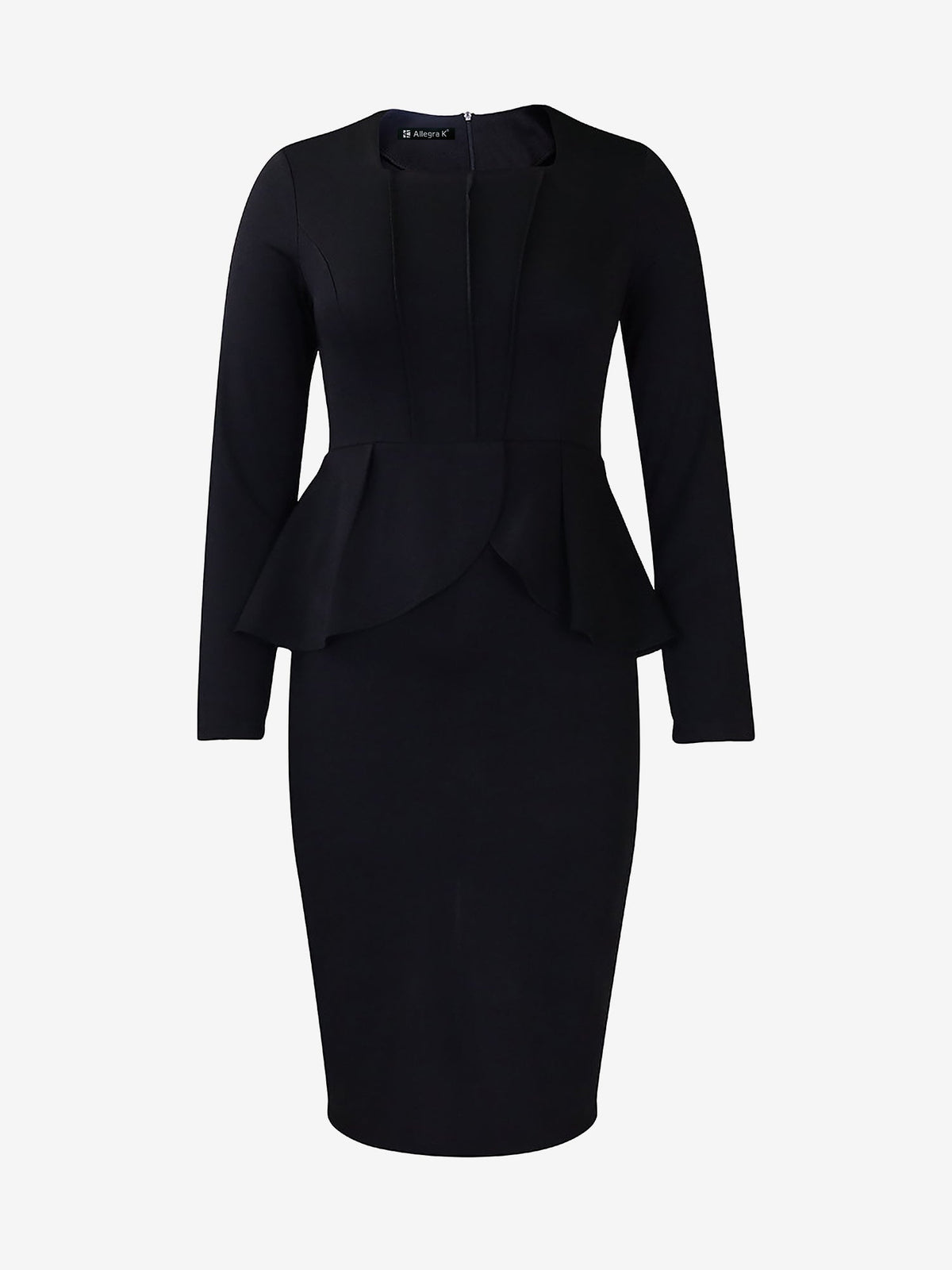 Solid Slim-Trim Fall/Spring Dress