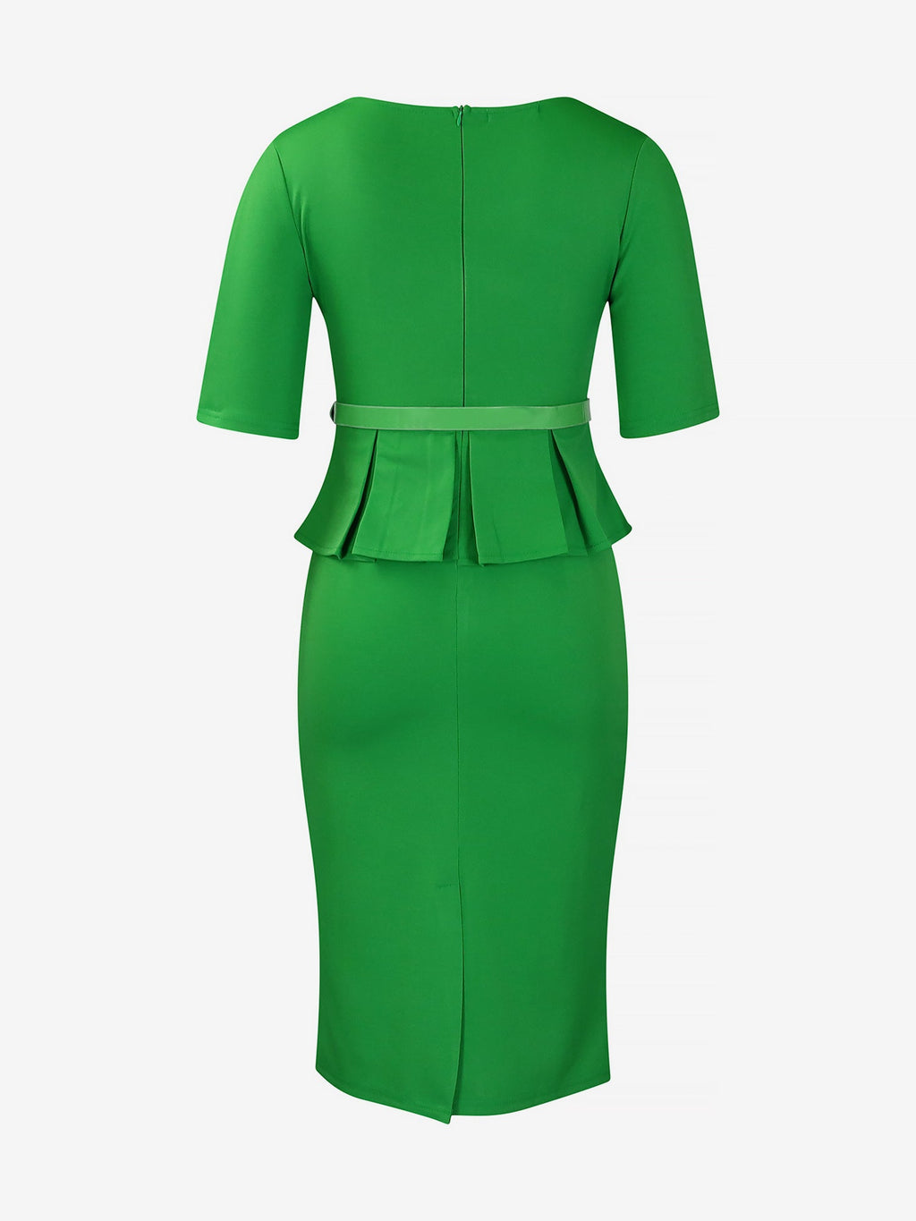 Stretch Short-Sleeve Work Dress
