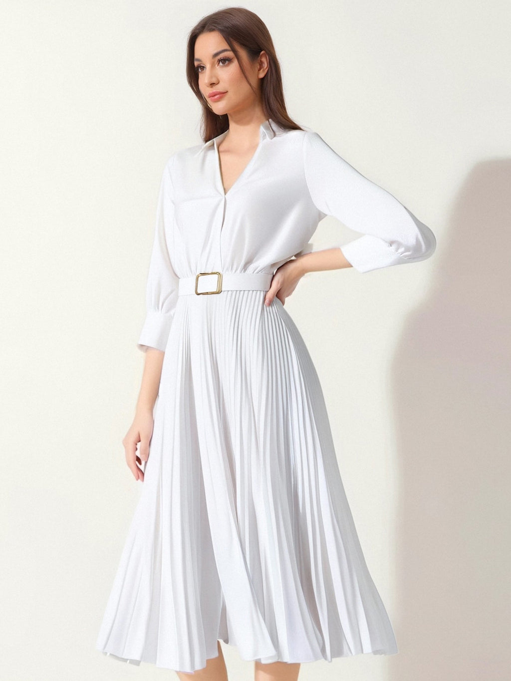 Polyester-Spandex Office Dress