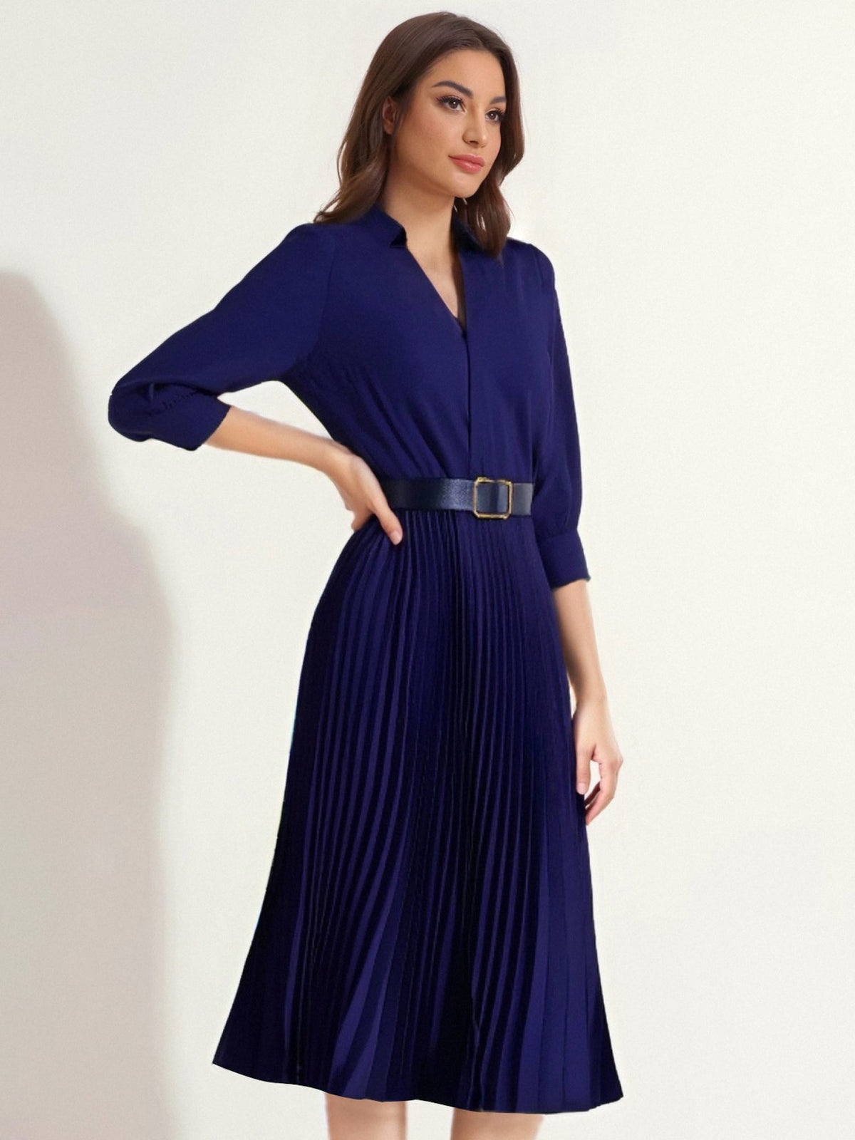 Polyester-Spandex Office Dress