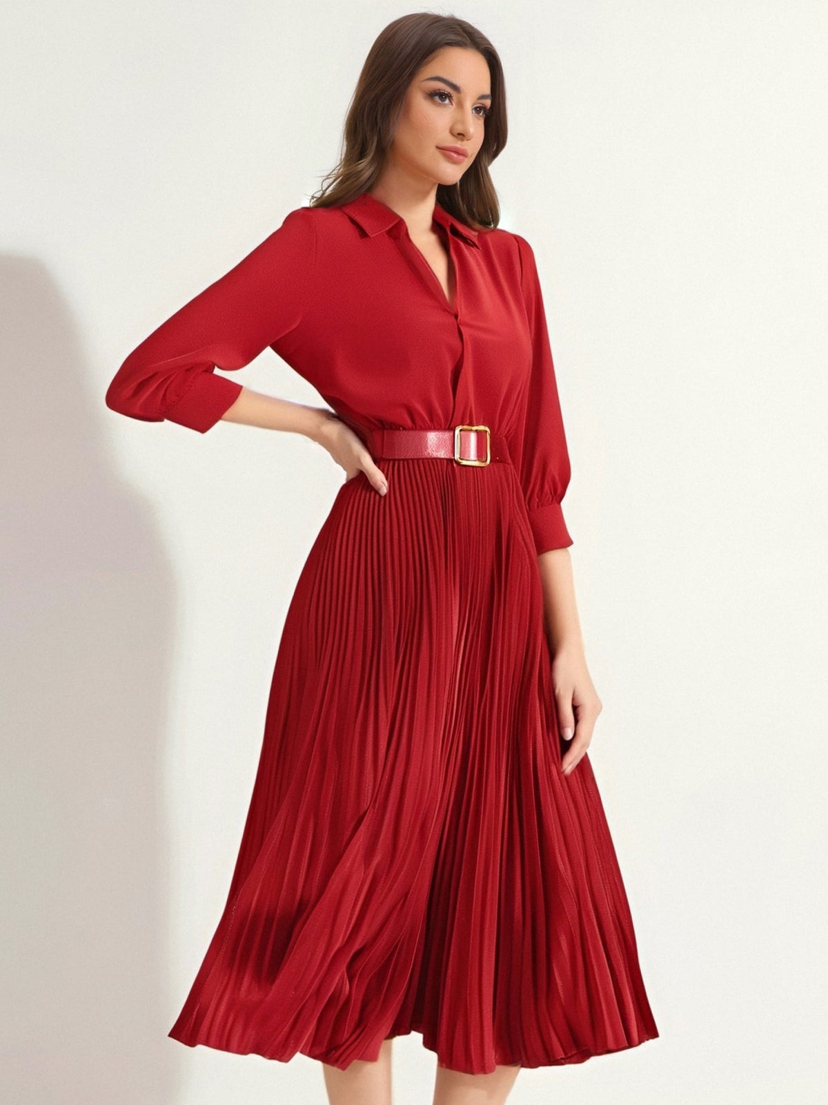 Polyester-Spandex Office Dress