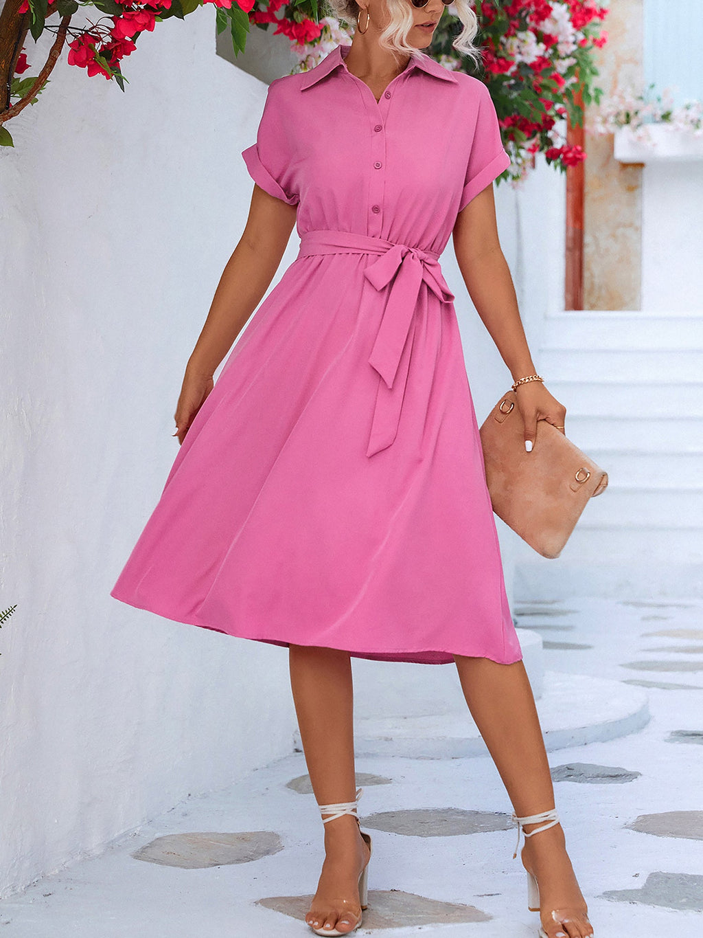 Short-Sleeve Casual Summer Dress