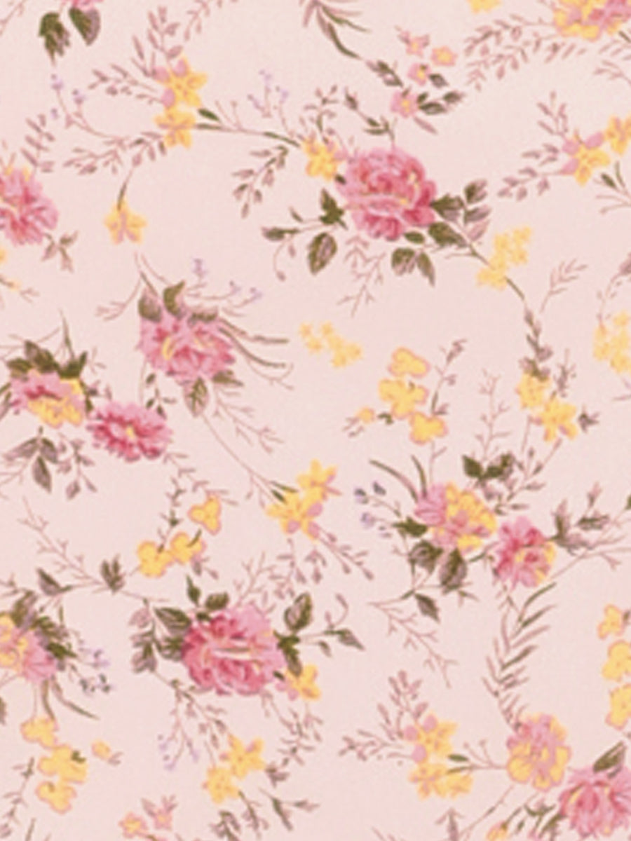 V-Neck Floral Flutter Dress