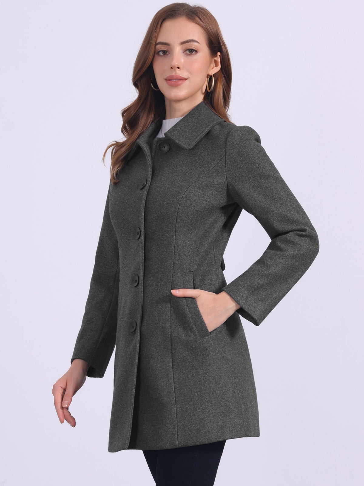 Low-Iron Mid-Length Coat