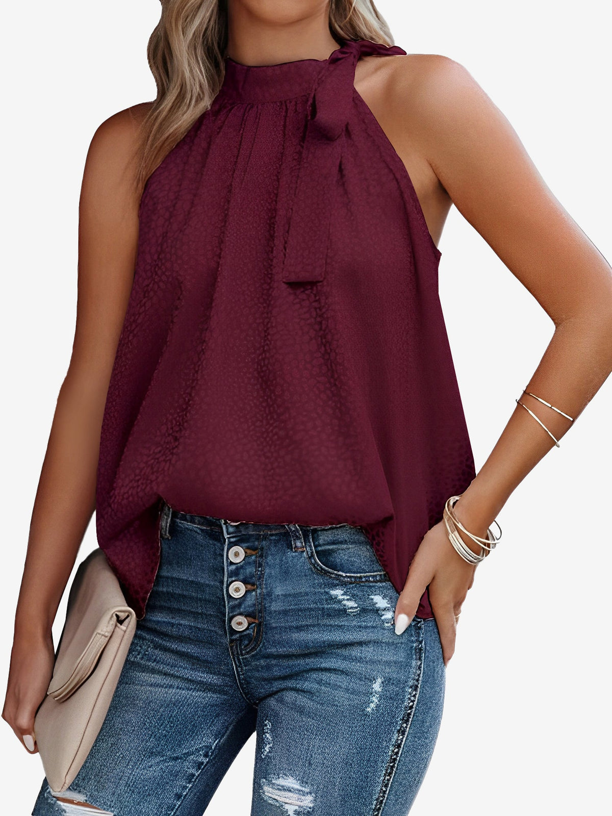 Leopard Sleeveless Casual Top