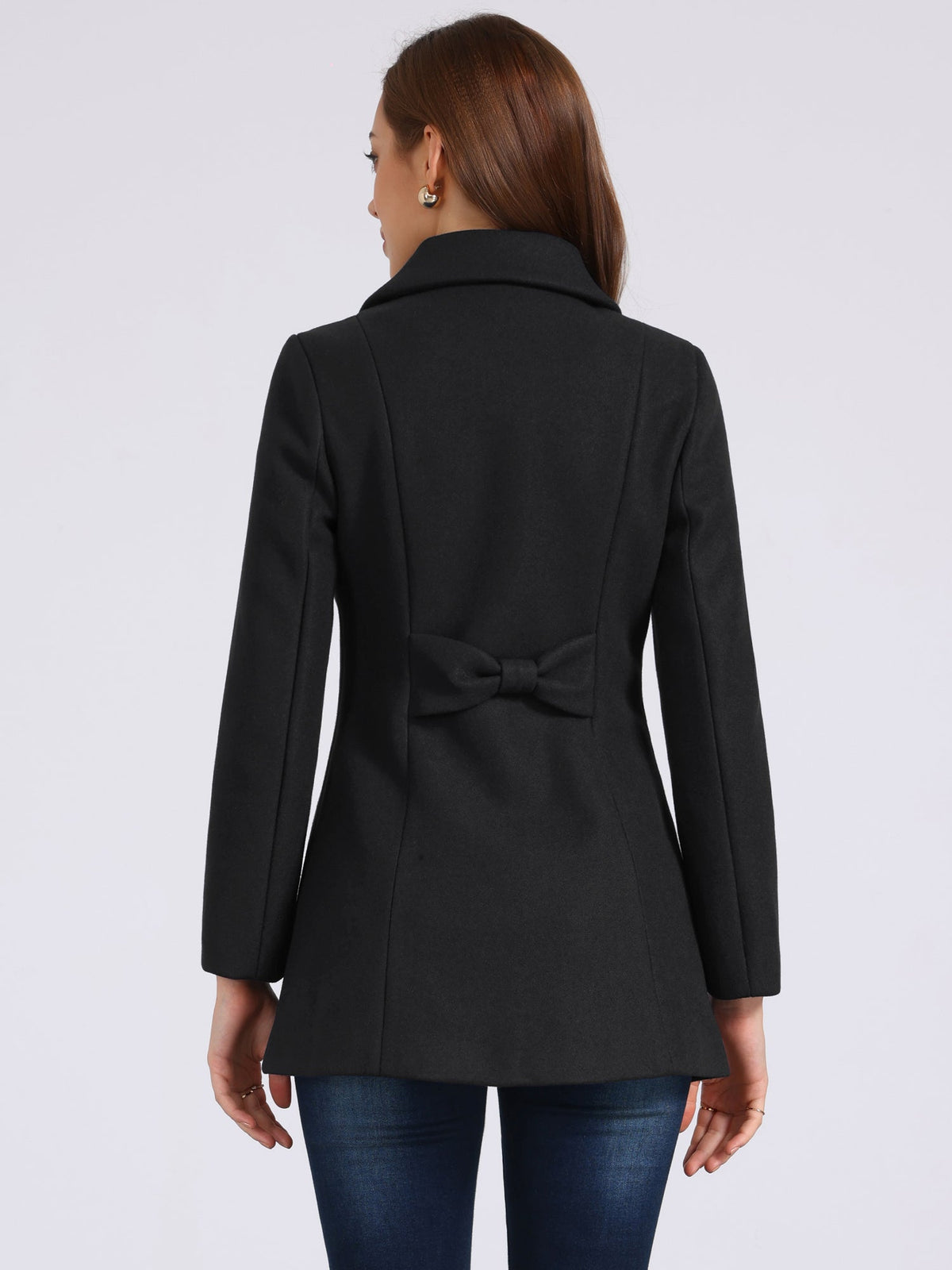Bowtie Back A-Line Coat