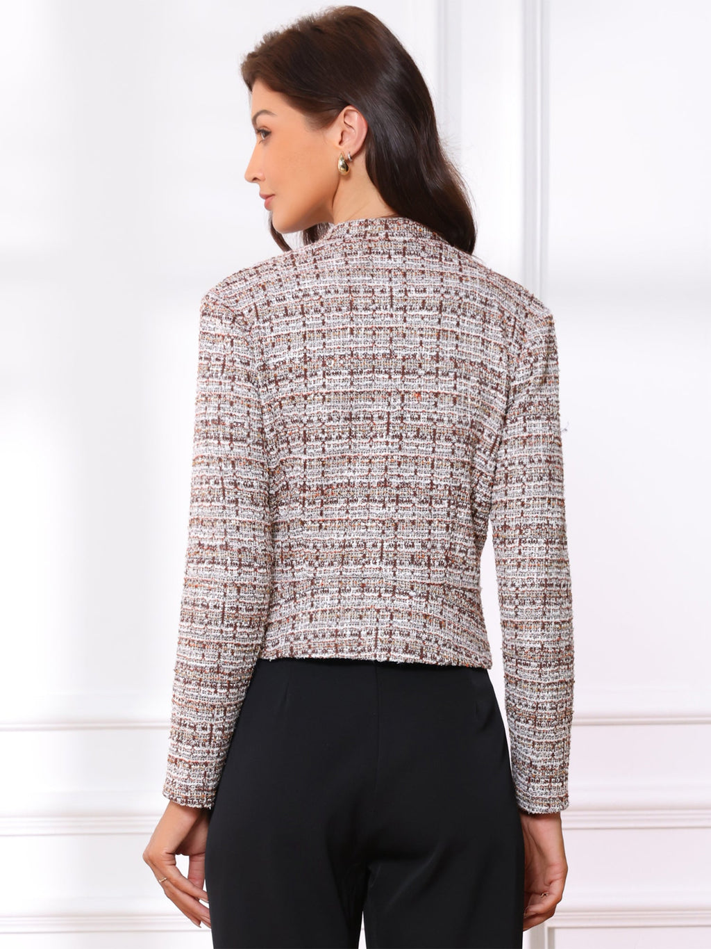 Cotton-Soft Plaid Blazer