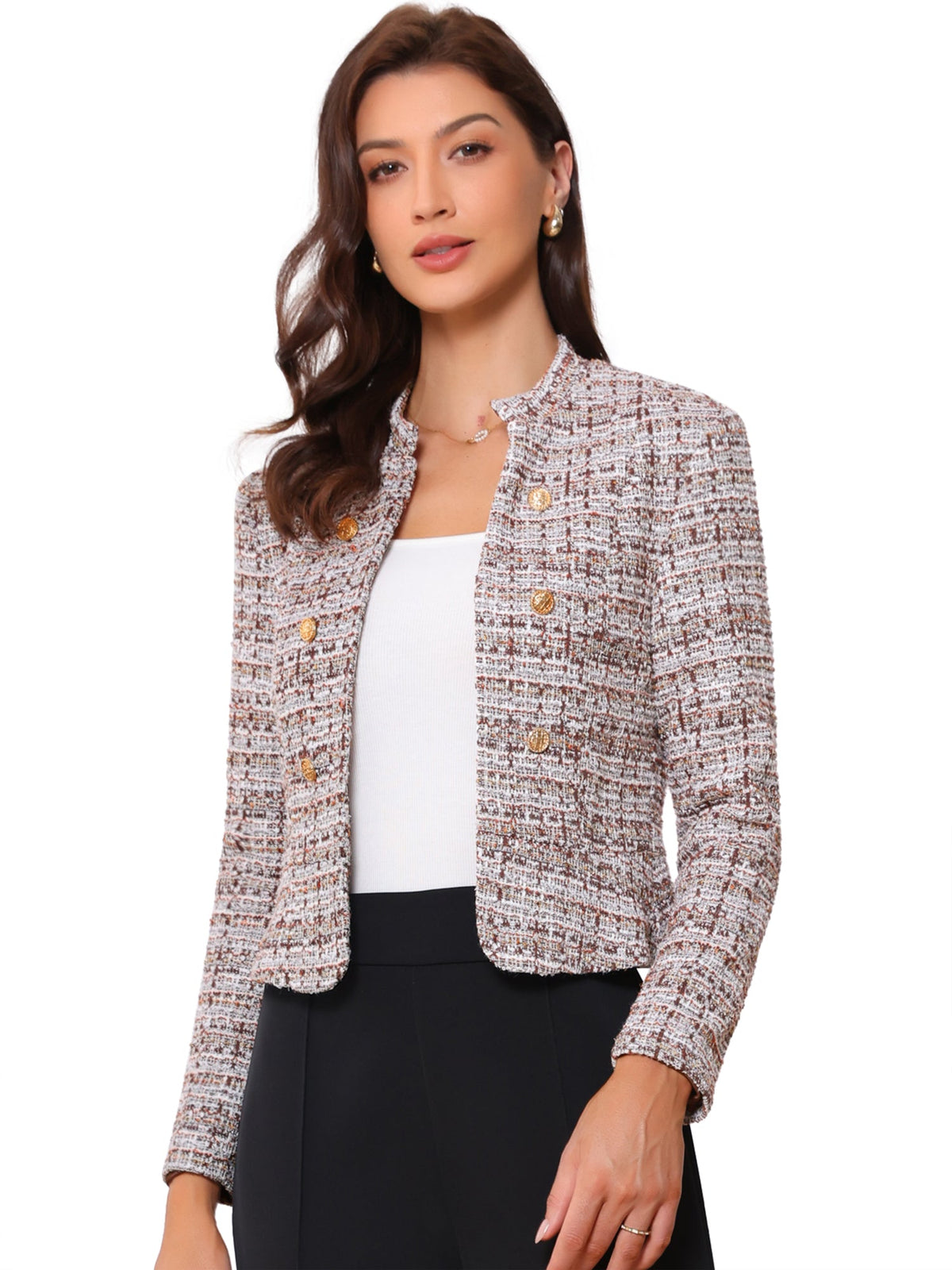 Cotton-Soft Plaid Blazer