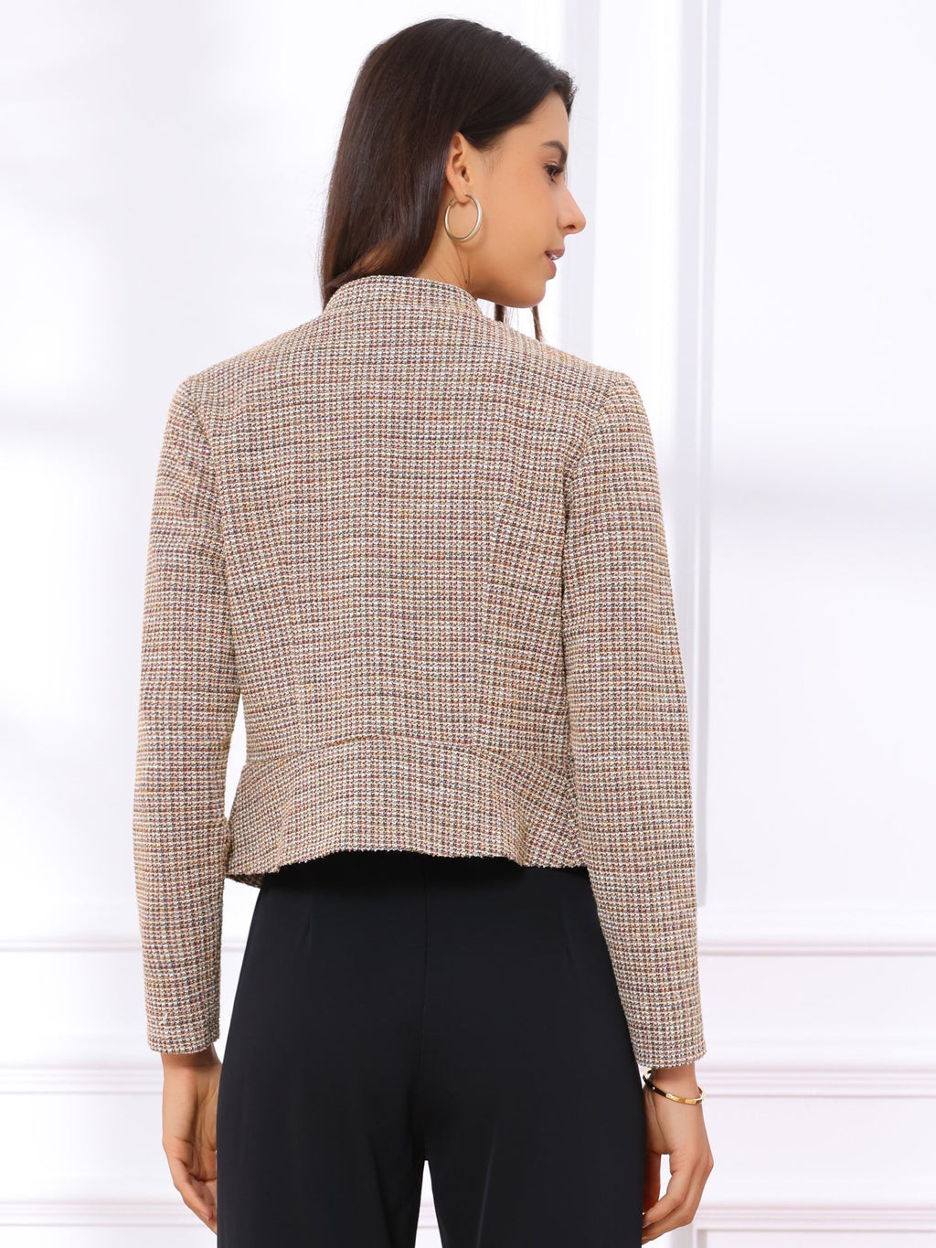 Cotton-Soft Plaid Blazer