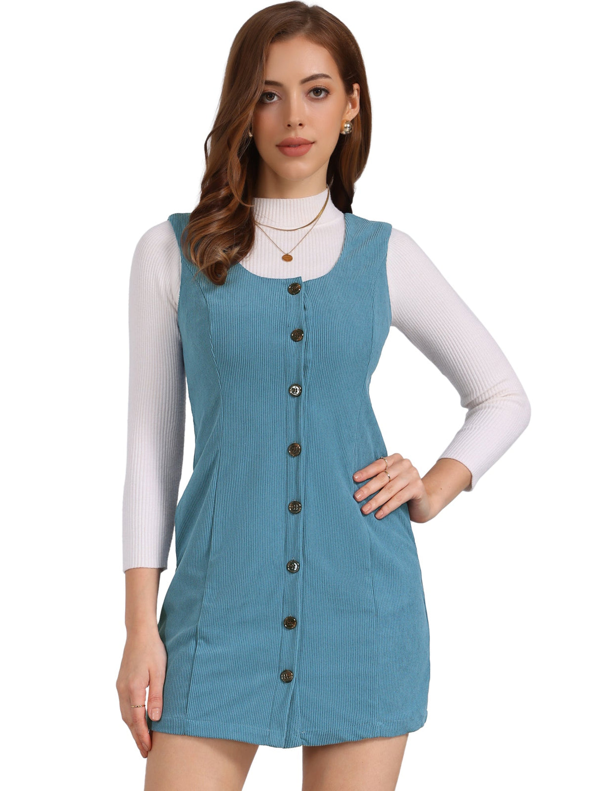 Scoop Neck Sleeveless Dress