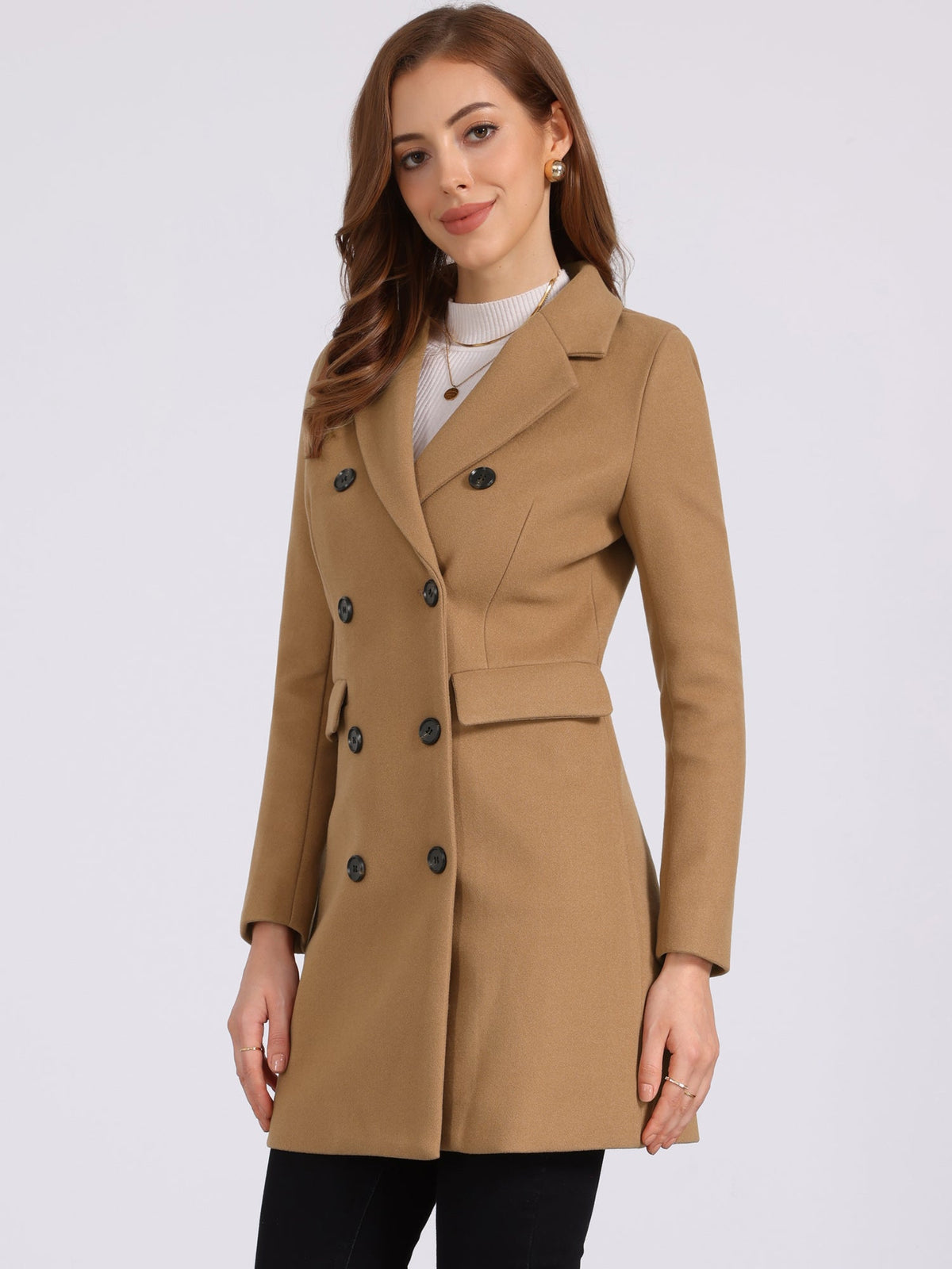 Double-Breasted Lined Overcoat