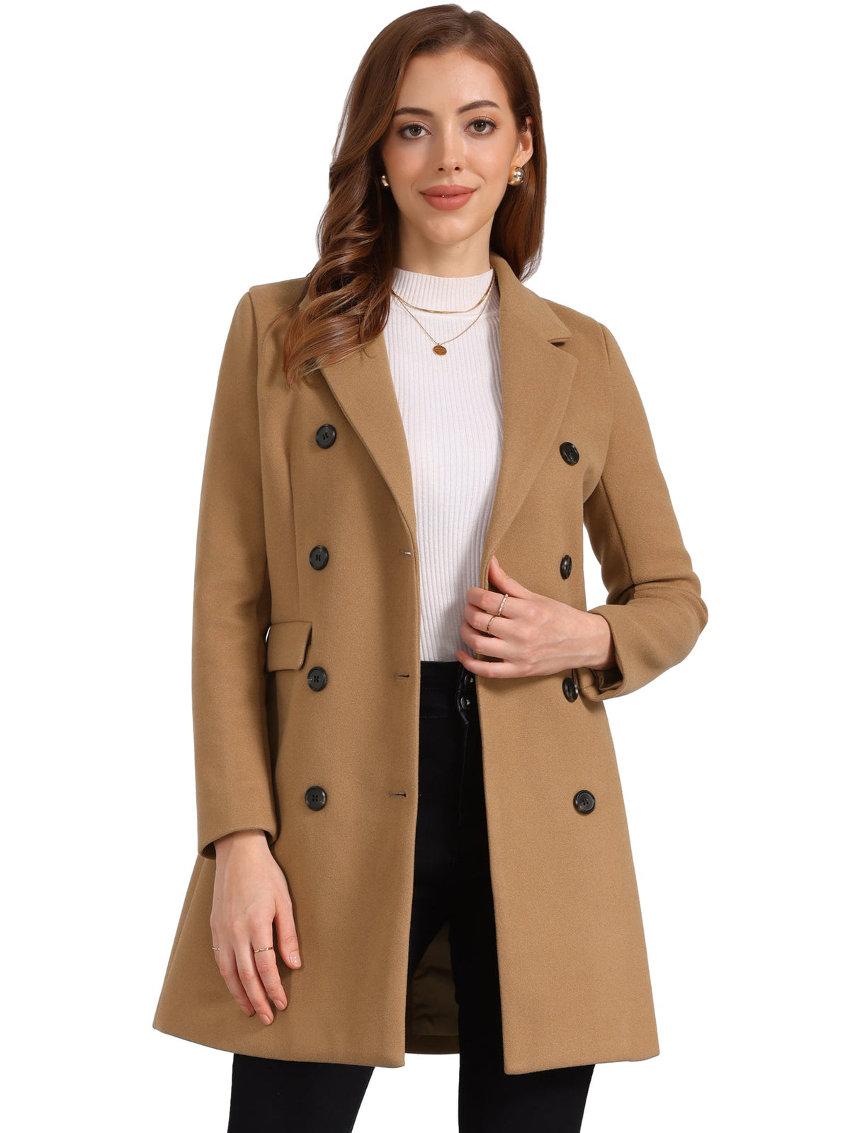 Double-Breasted Lined Overcoat
