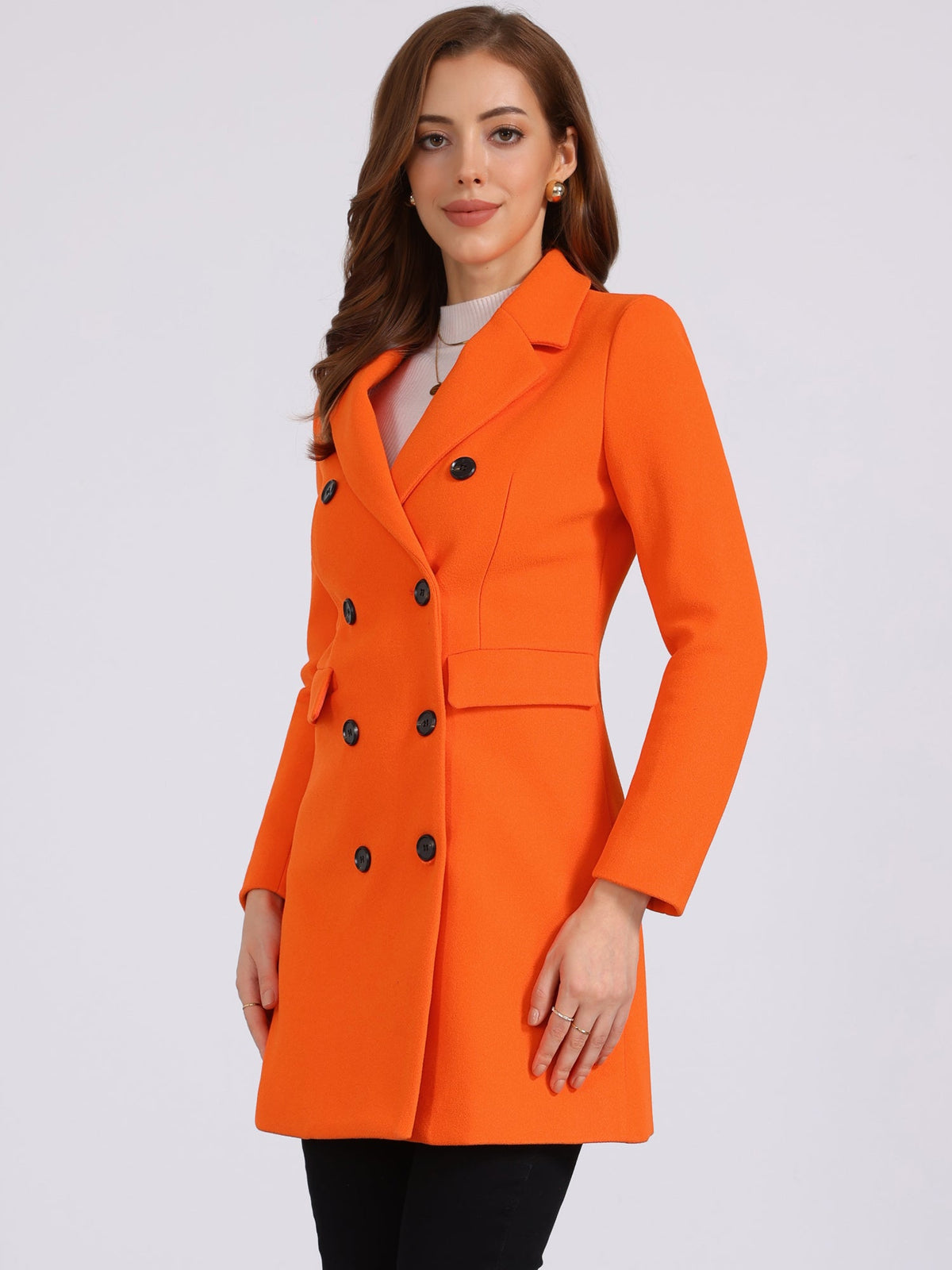 Double-Breasted Lined Overcoat