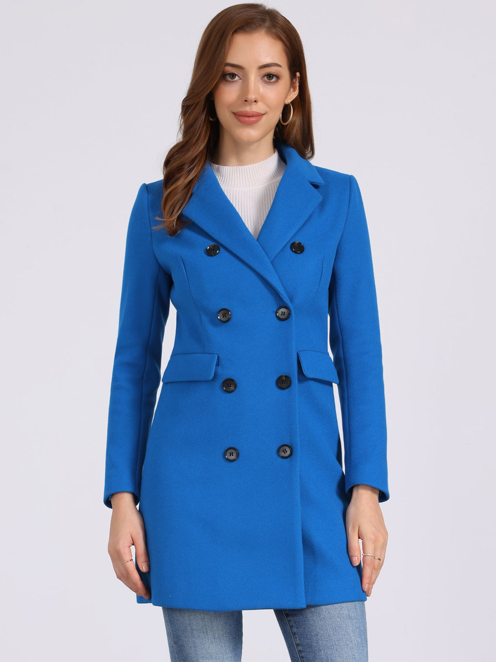 Double-Breasted Lined Overcoat