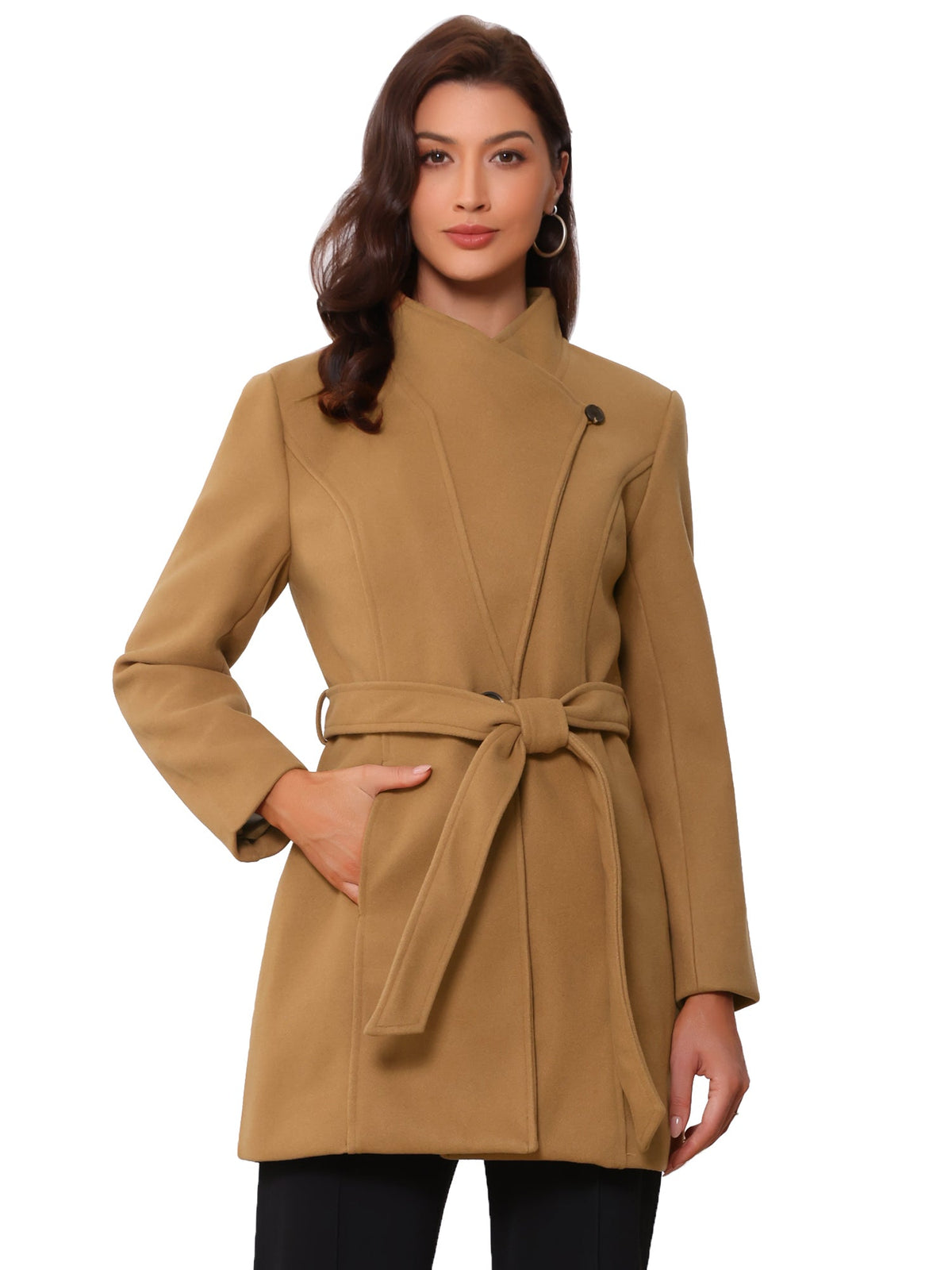 Button-Closure Classic Trench