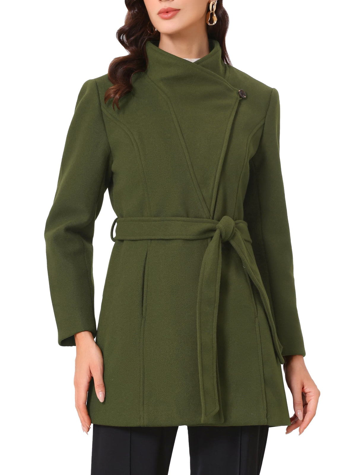 Button-Closure Classic Trench