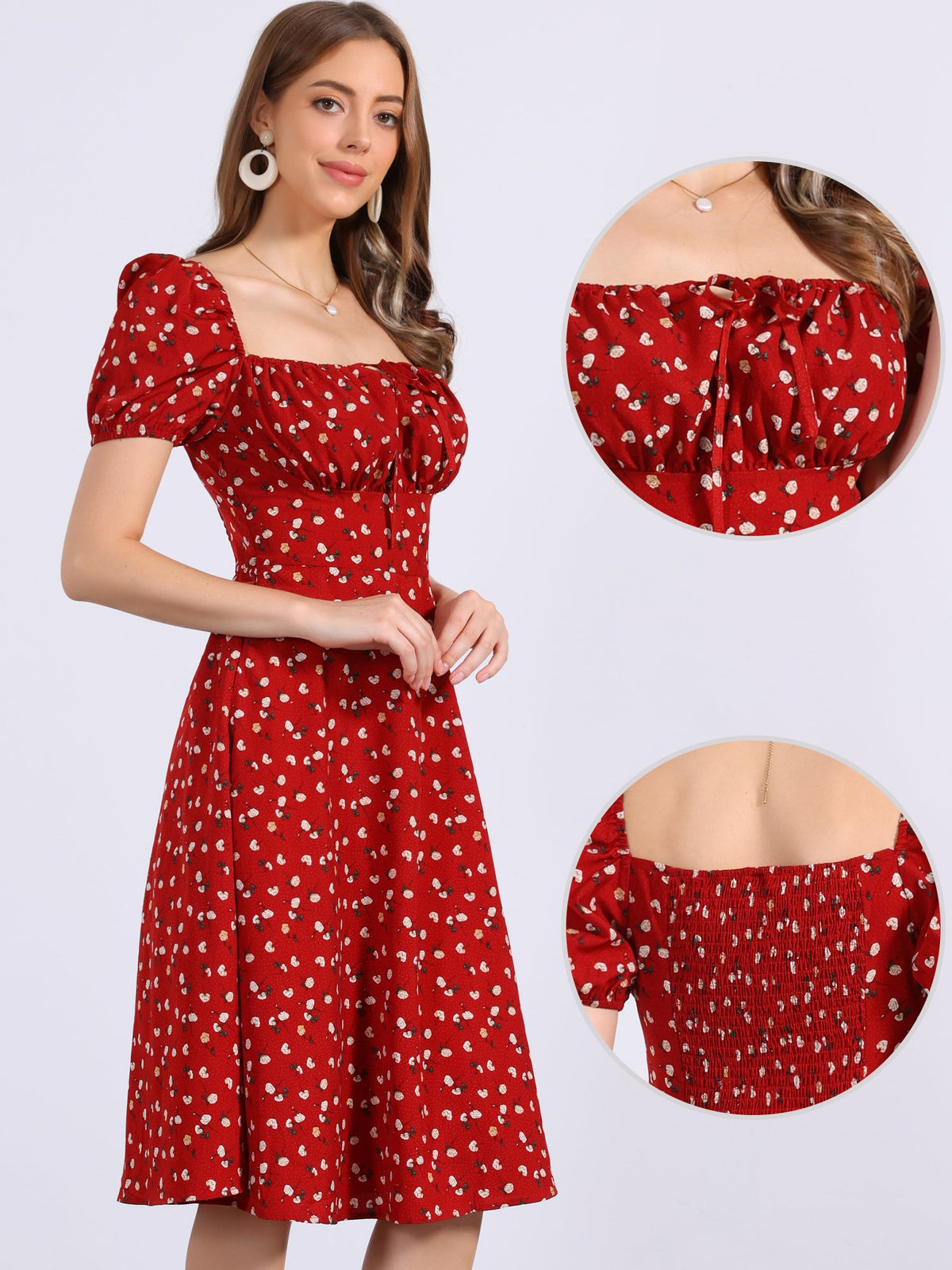 Short-Sleeve Standard Fit Dress