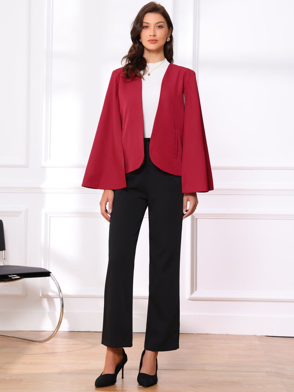 Commute-Stretch Long-Sleeve Blazer