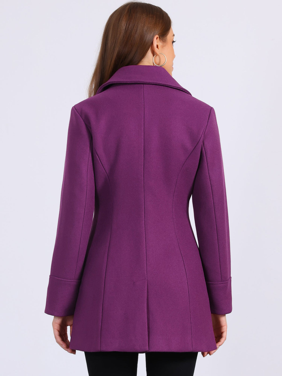 Curved Waist Vent Overcoat