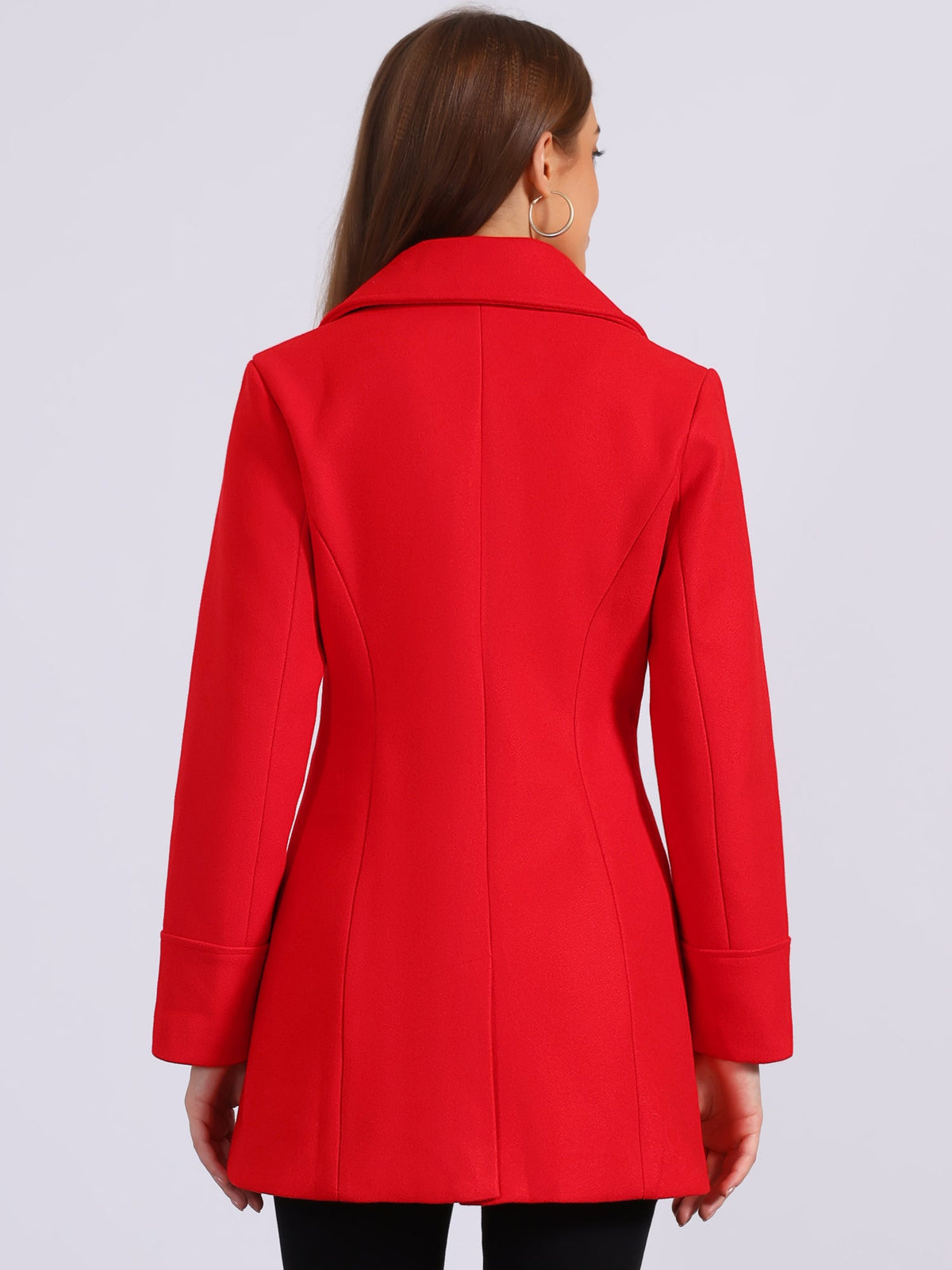 Curved Waist Vent Overcoat