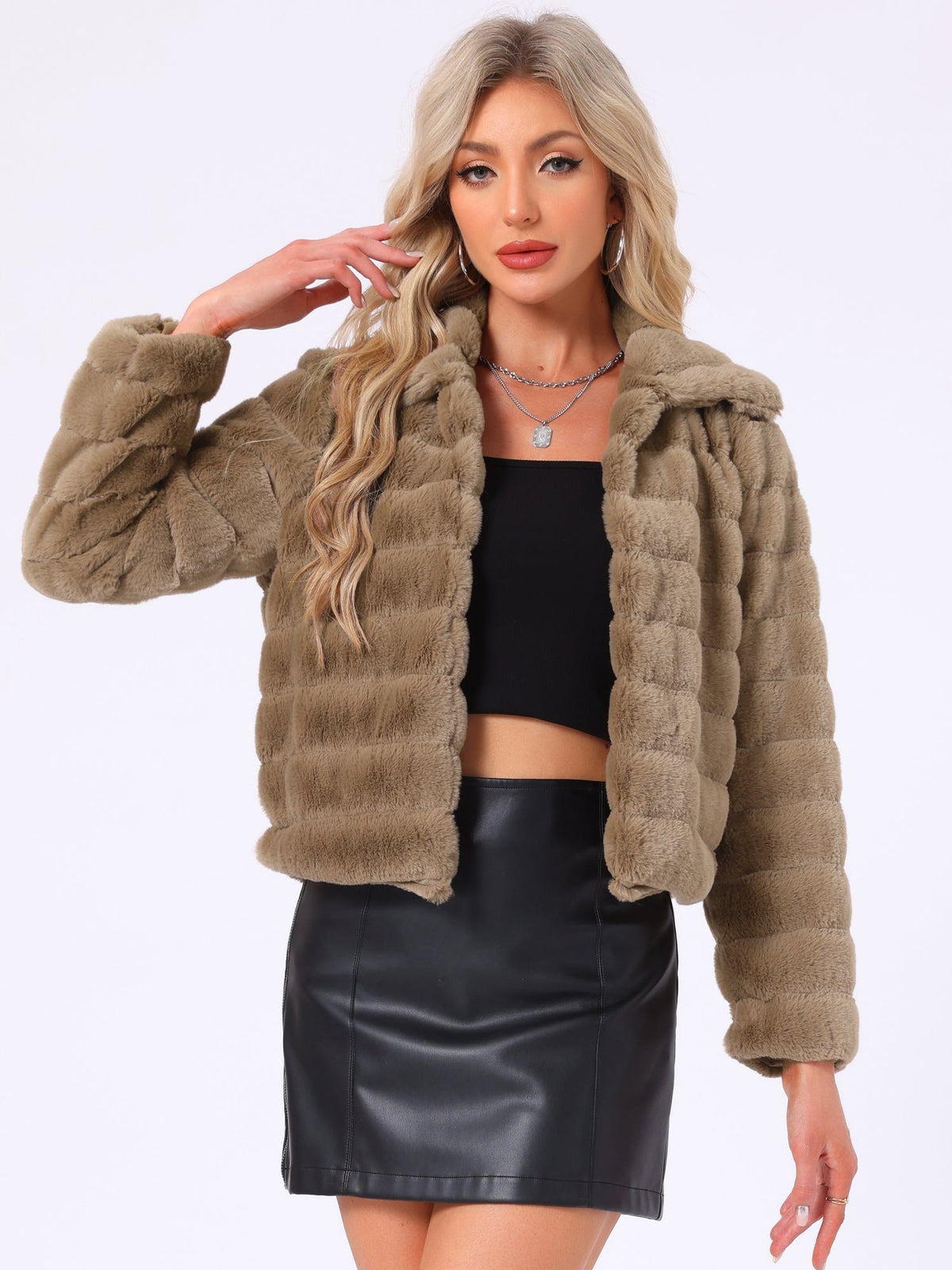 Puff Open Front Coat