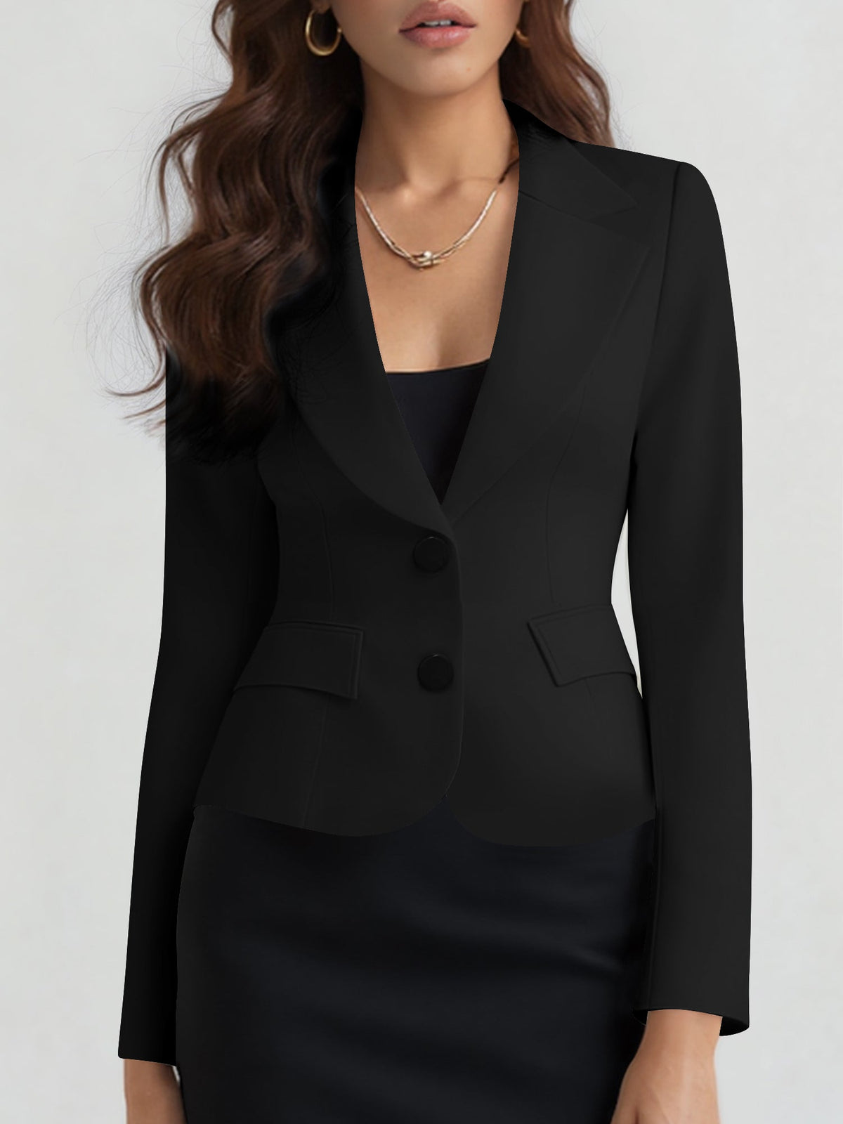 Relaxed Crop Blazer