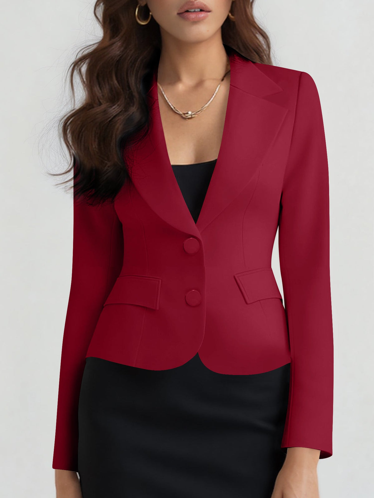 Relaxed Crop Blazer