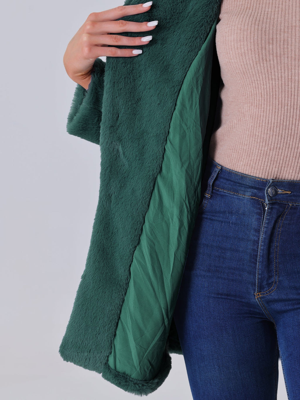 Cloud Wrap Faux Fur Coat