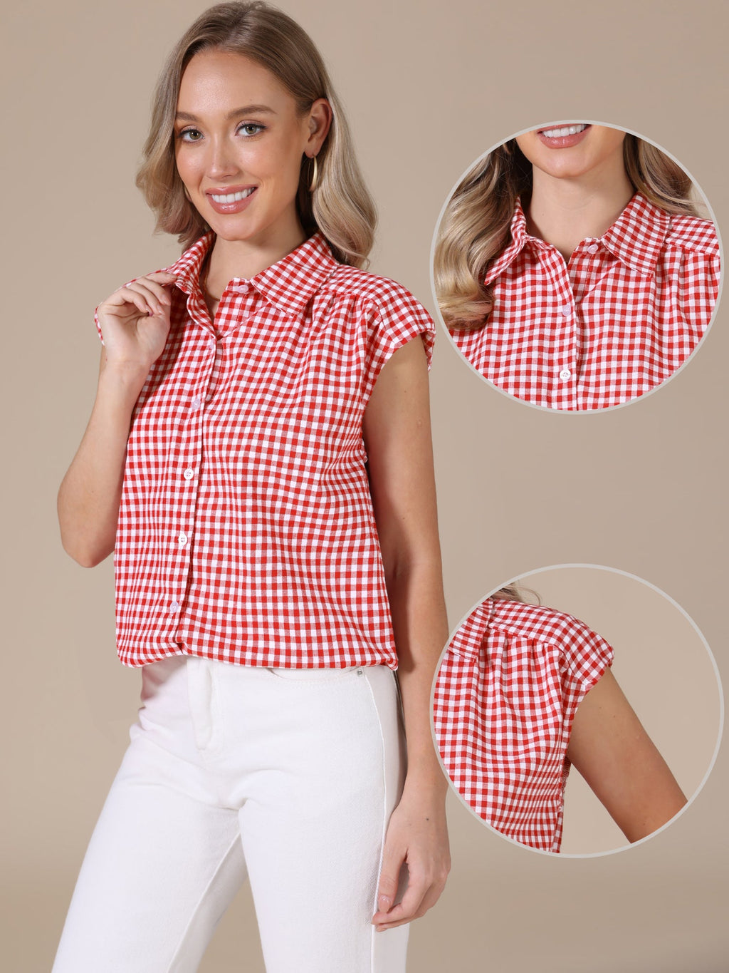 Vintage Plaid Feminine Shirt