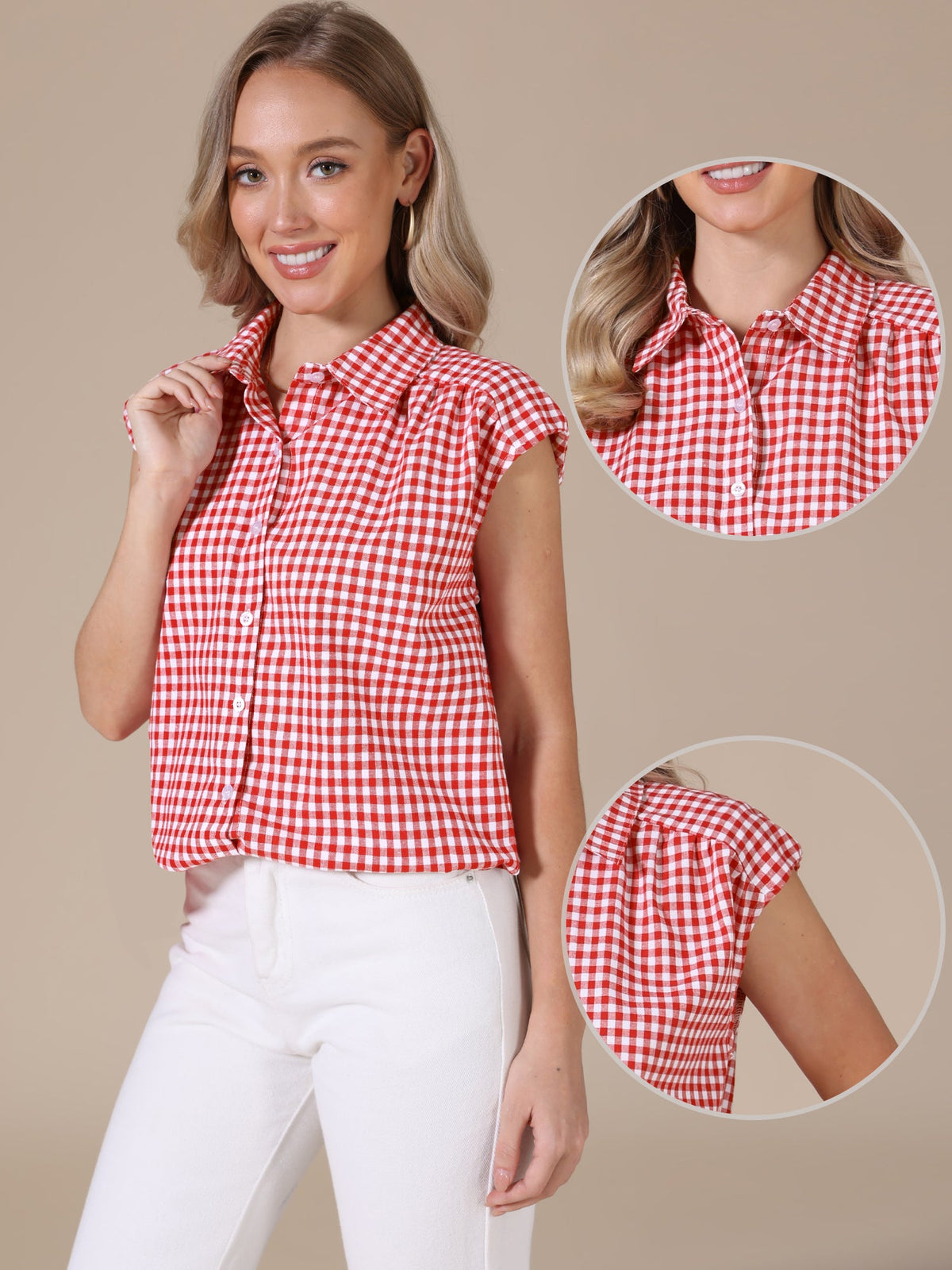 Vintage Plaid Feminine Shirt