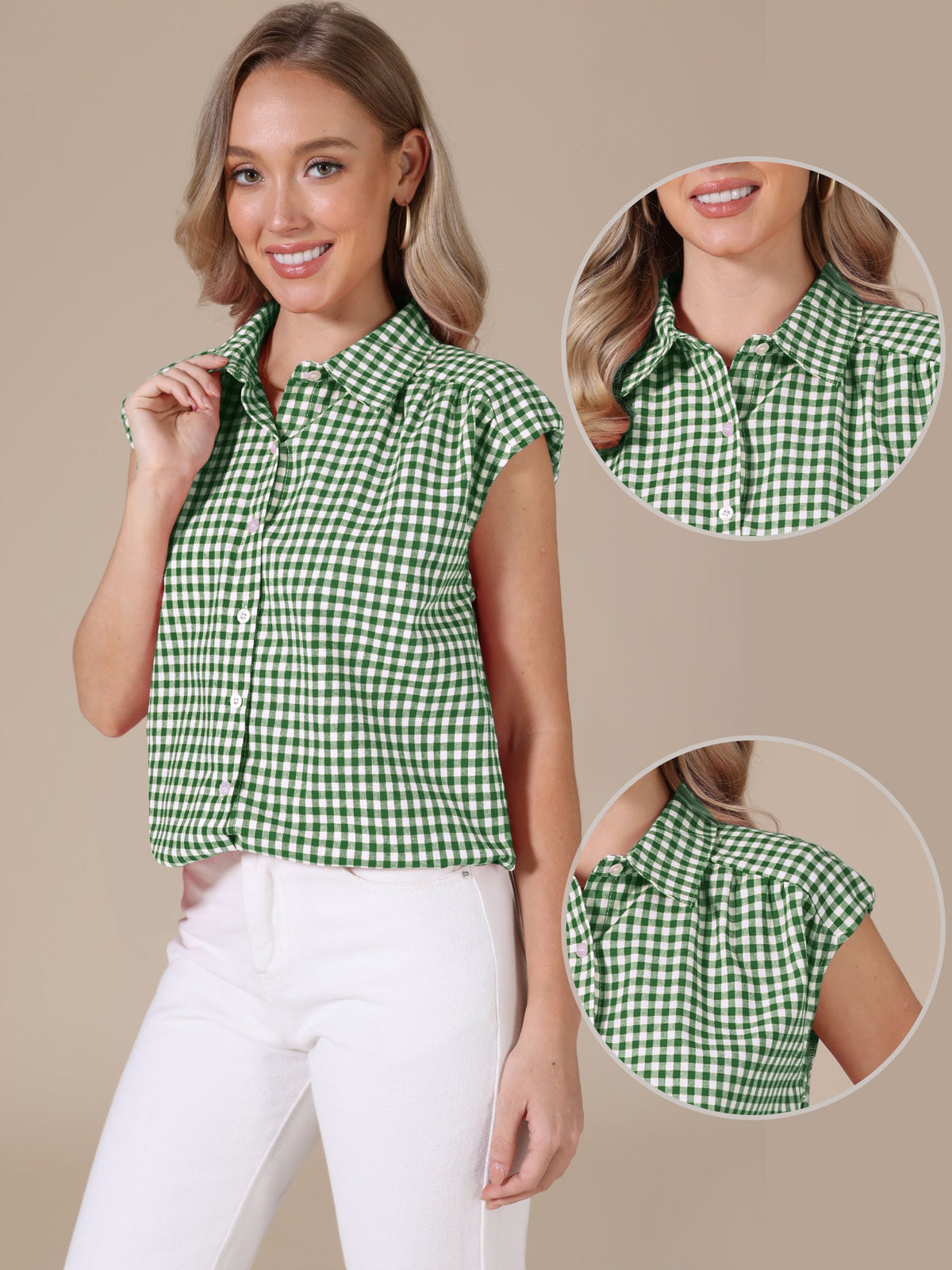 Vintage Plaid Feminine Shirt