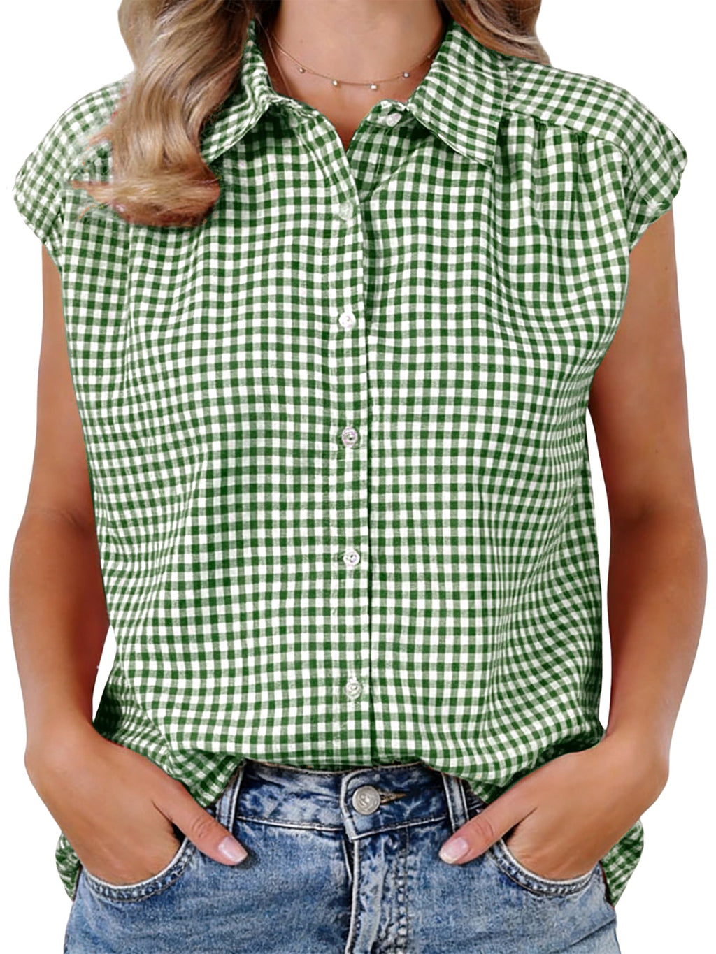 Vintage Plaid Feminine Shirt
