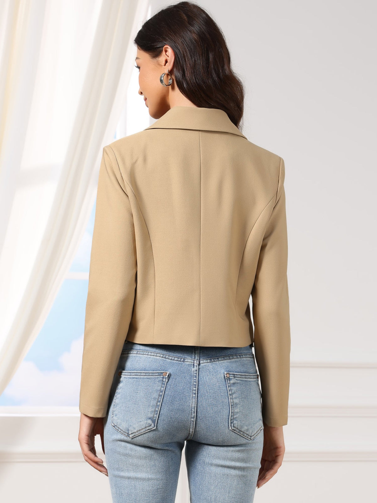 Workwear Stretch Long-Sleeve Blazer