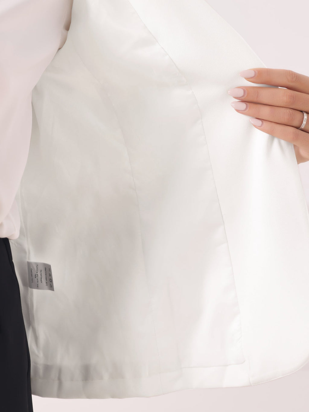 High-Stretch Solid Workwear Blazer