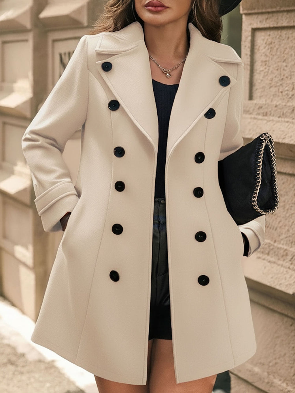 Long Sleeve Solid Regular Coat
