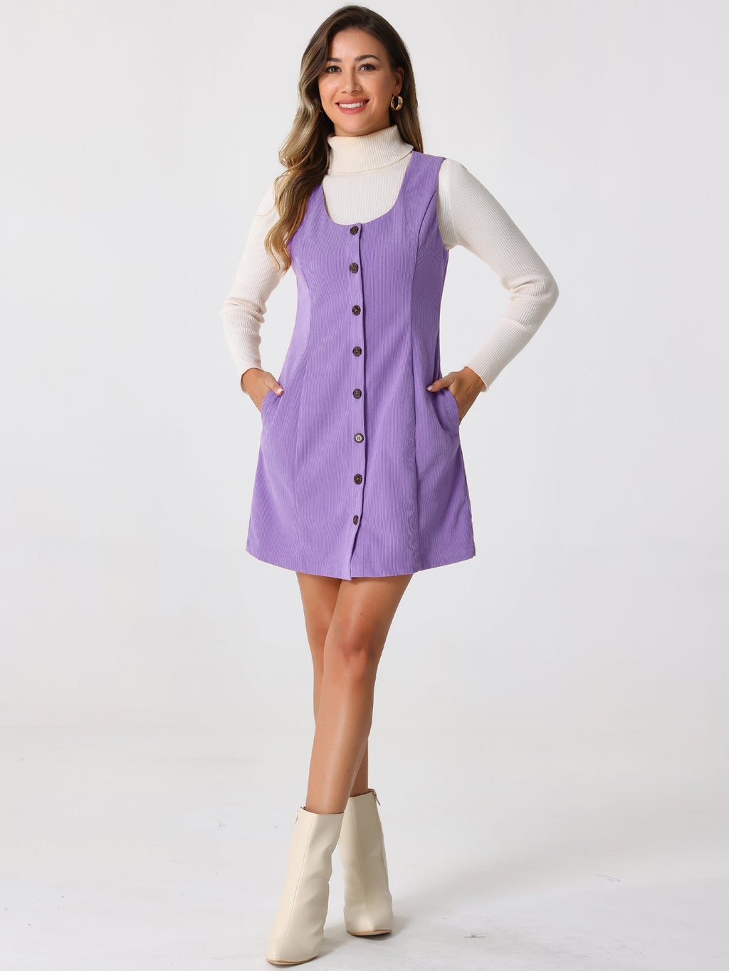 Scoop Neck Sleeveless Dress