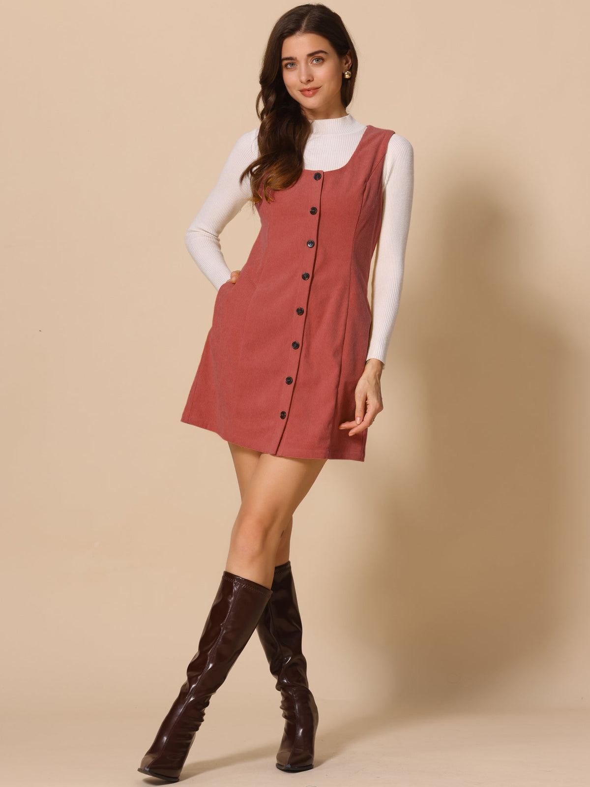 Scoop Neck Sleeveless Dress