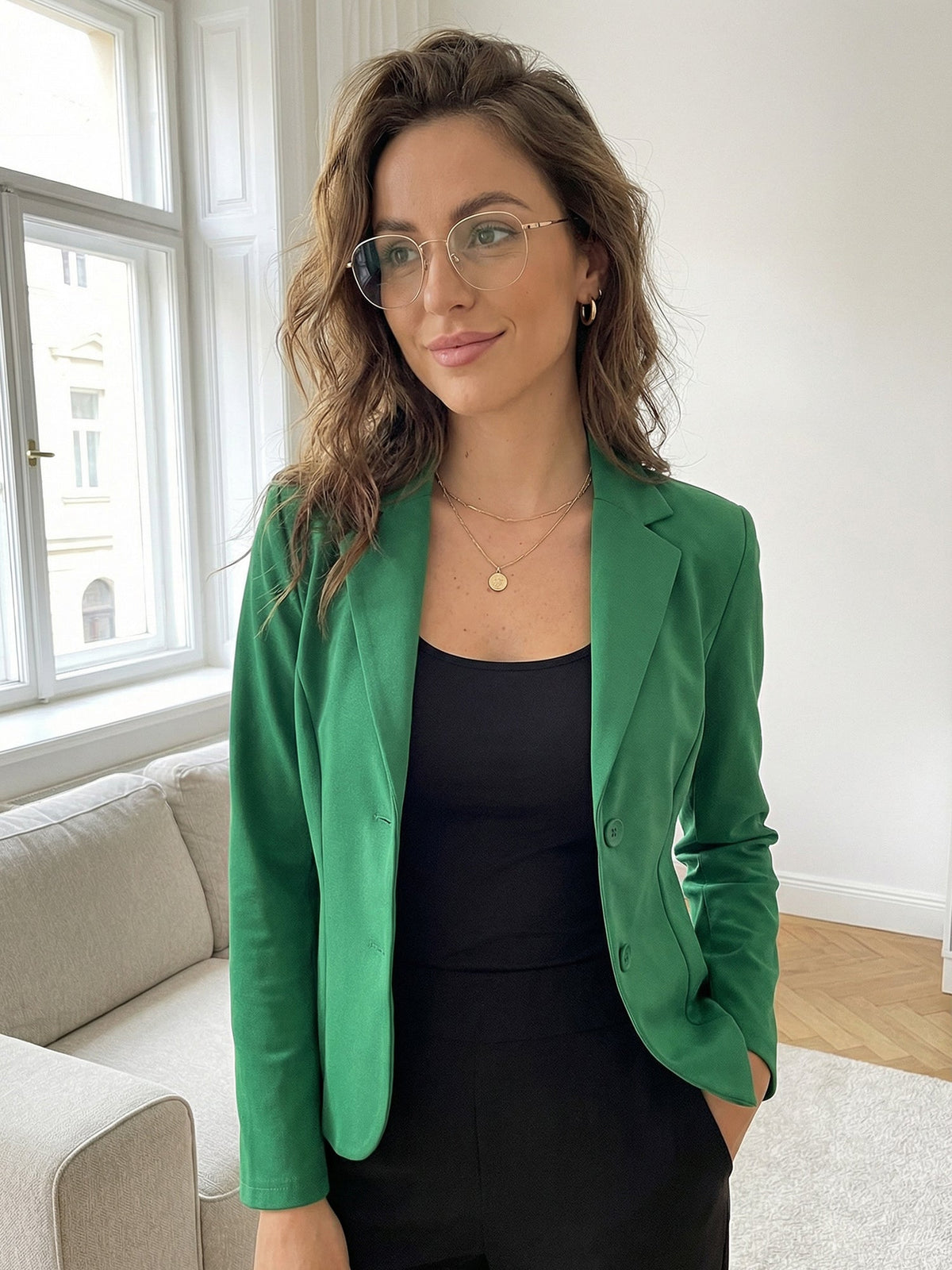 High-Stretch Commute Blazer