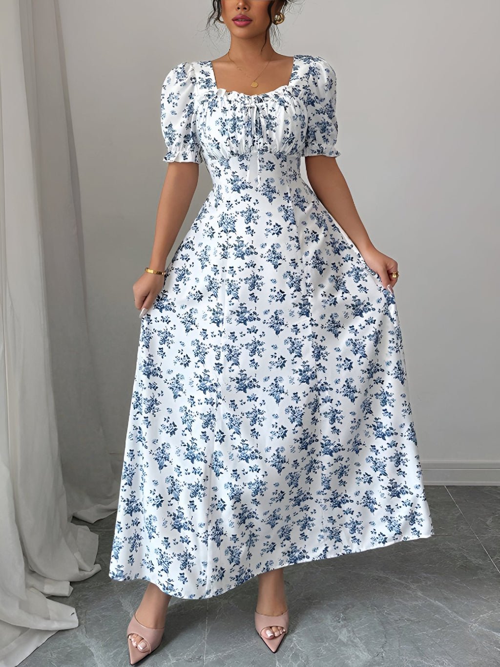 Floral Short-Sleeve Everyday Dress