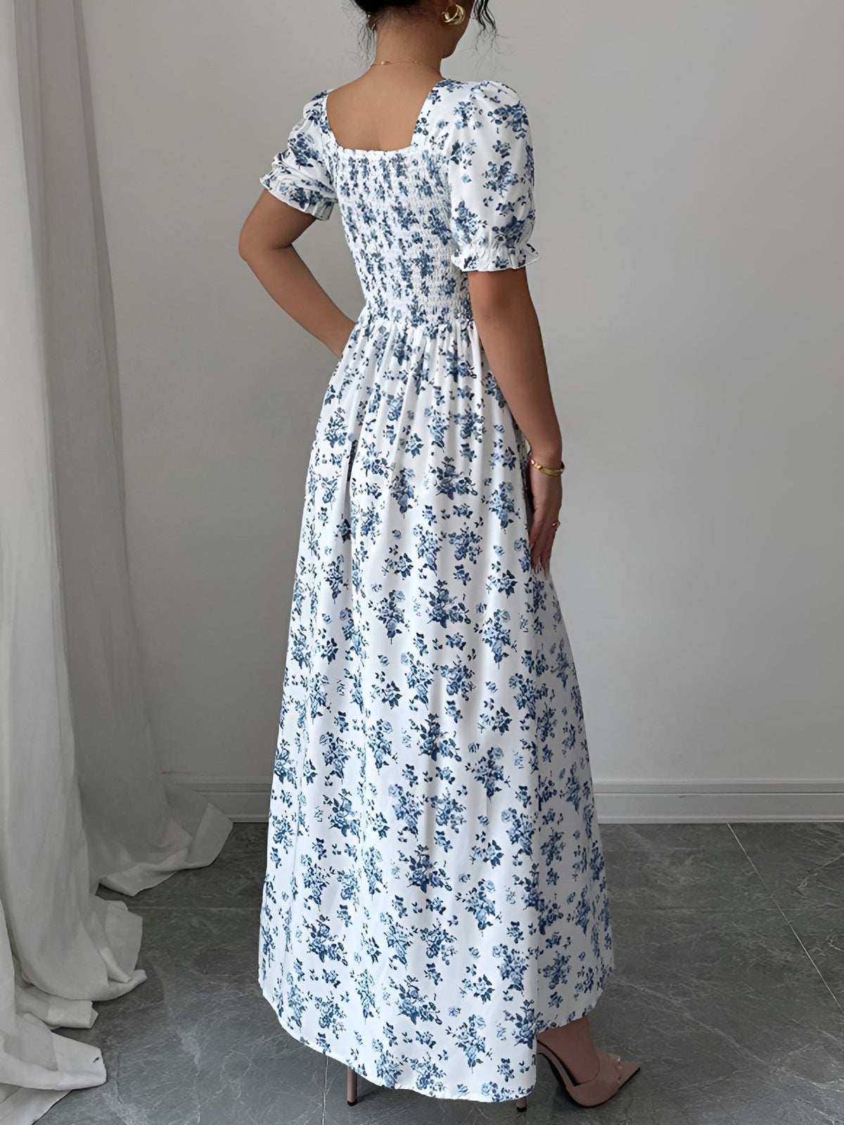 Floral Short-Sleeve Everyday Dress