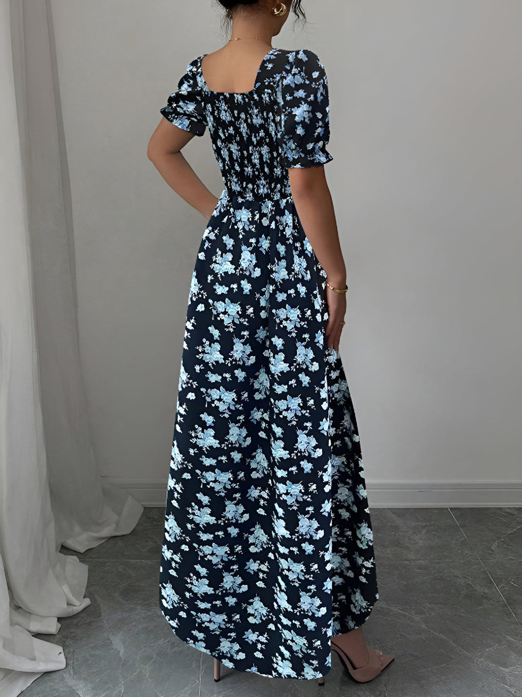 Floral Short-Sleeve Everyday Dress