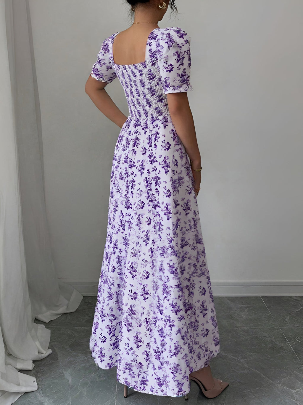 Floral Short-Sleeve Everyday Dress
