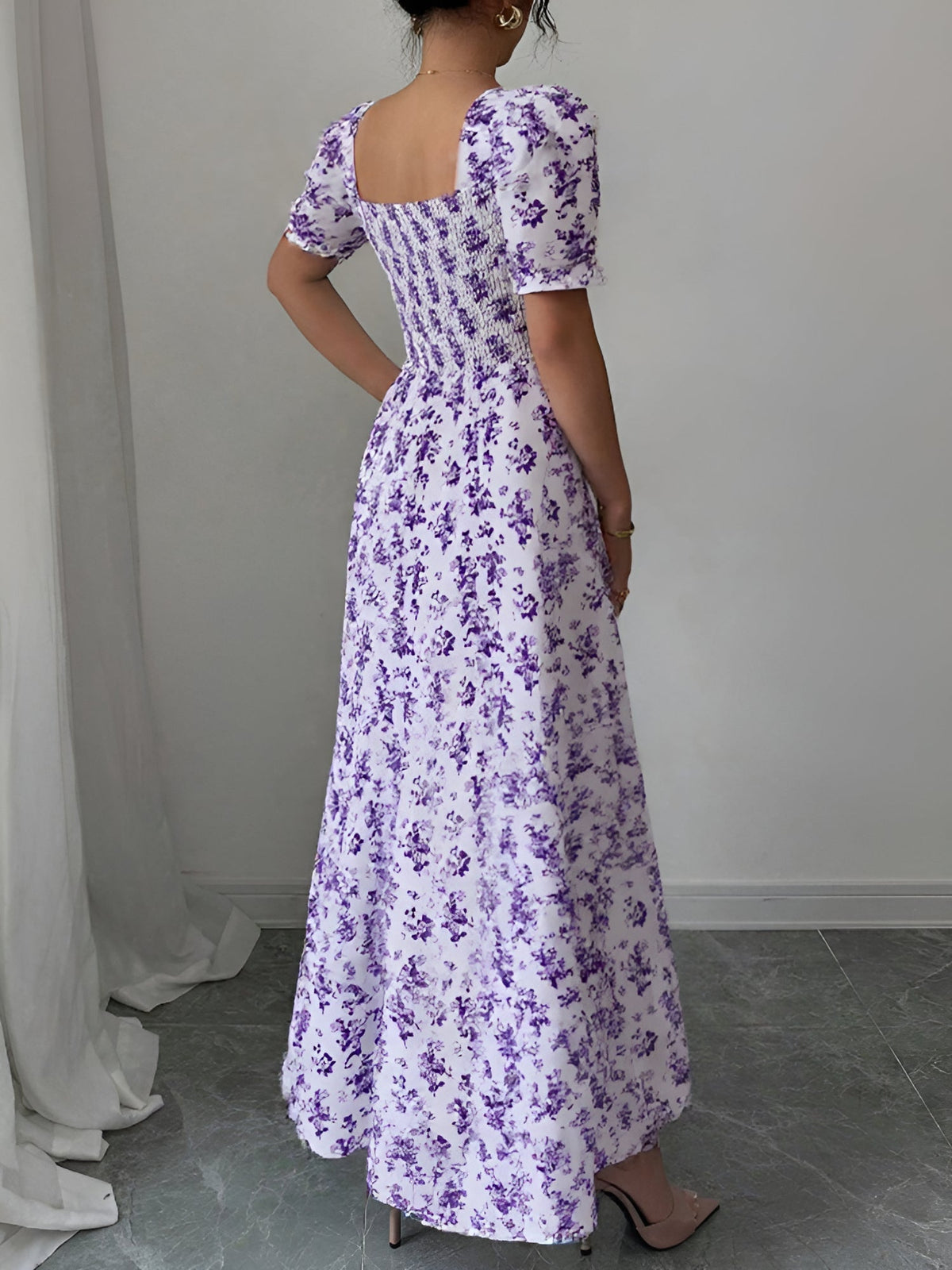 Floral Short-Sleeve Everyday Dress
